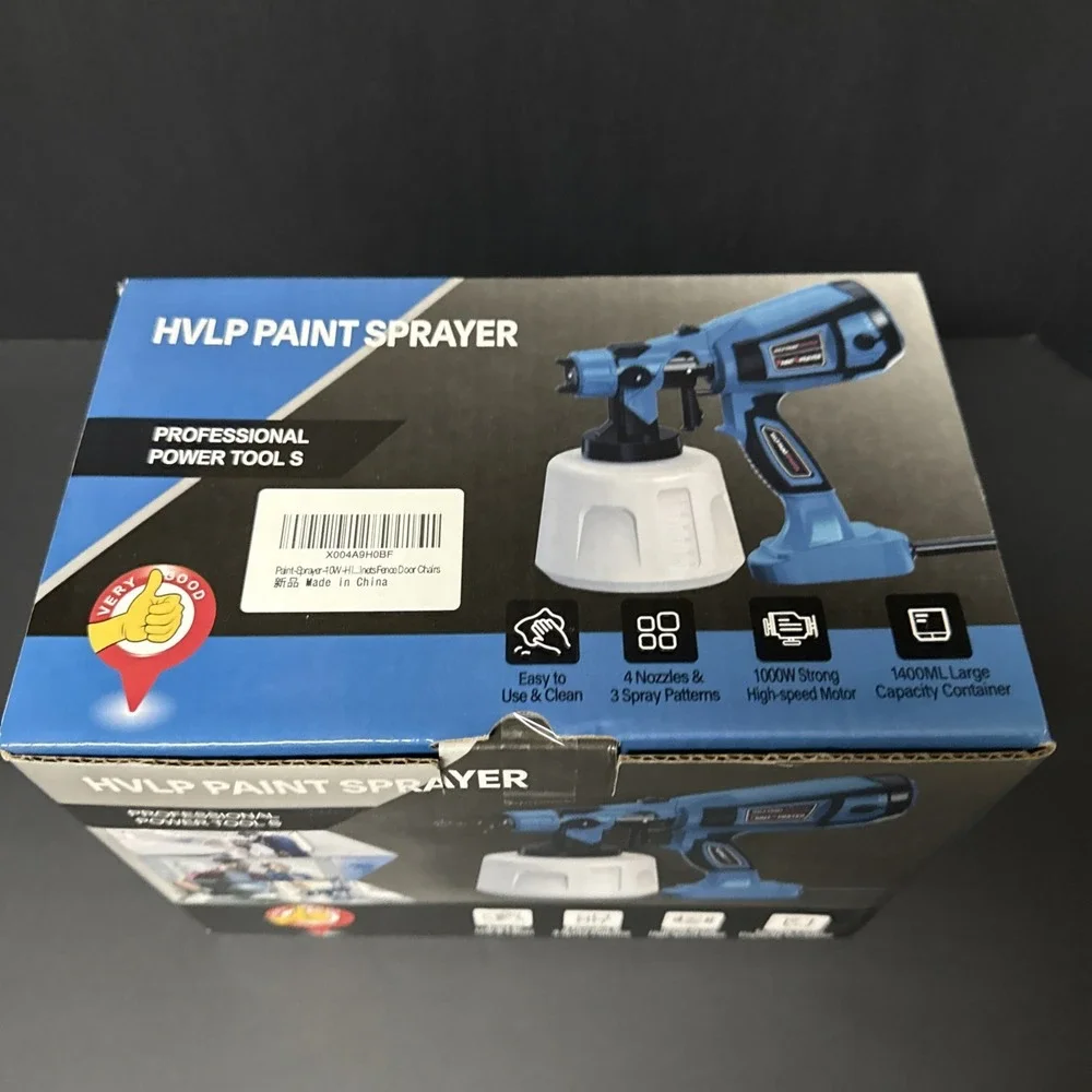 Paint Sprayer Tool 1000W - High Power Electric Spray Paint Gun - Easy To Clean